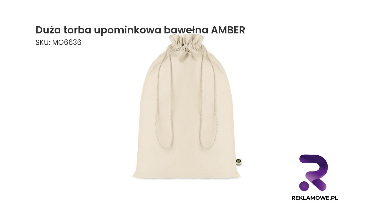 Duża torba upominkowa bawełna AMBER