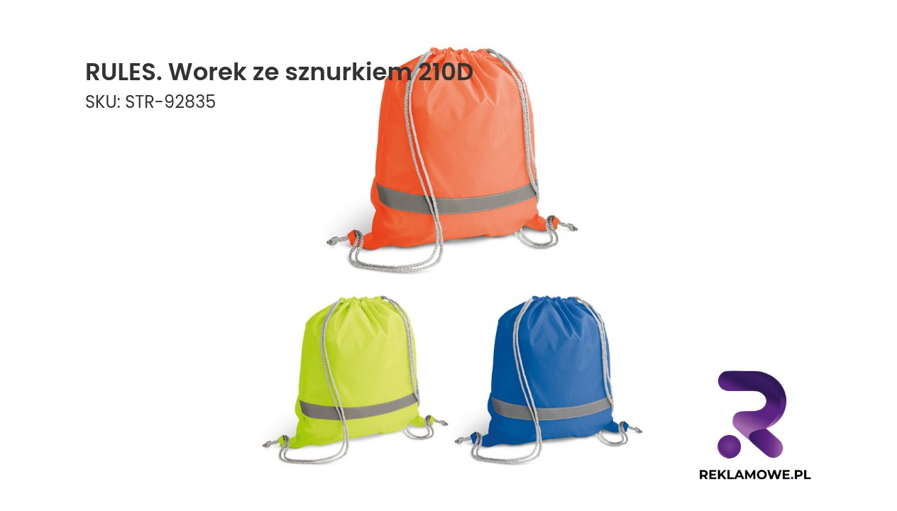 Worek ze sznurkiem RULES 210D