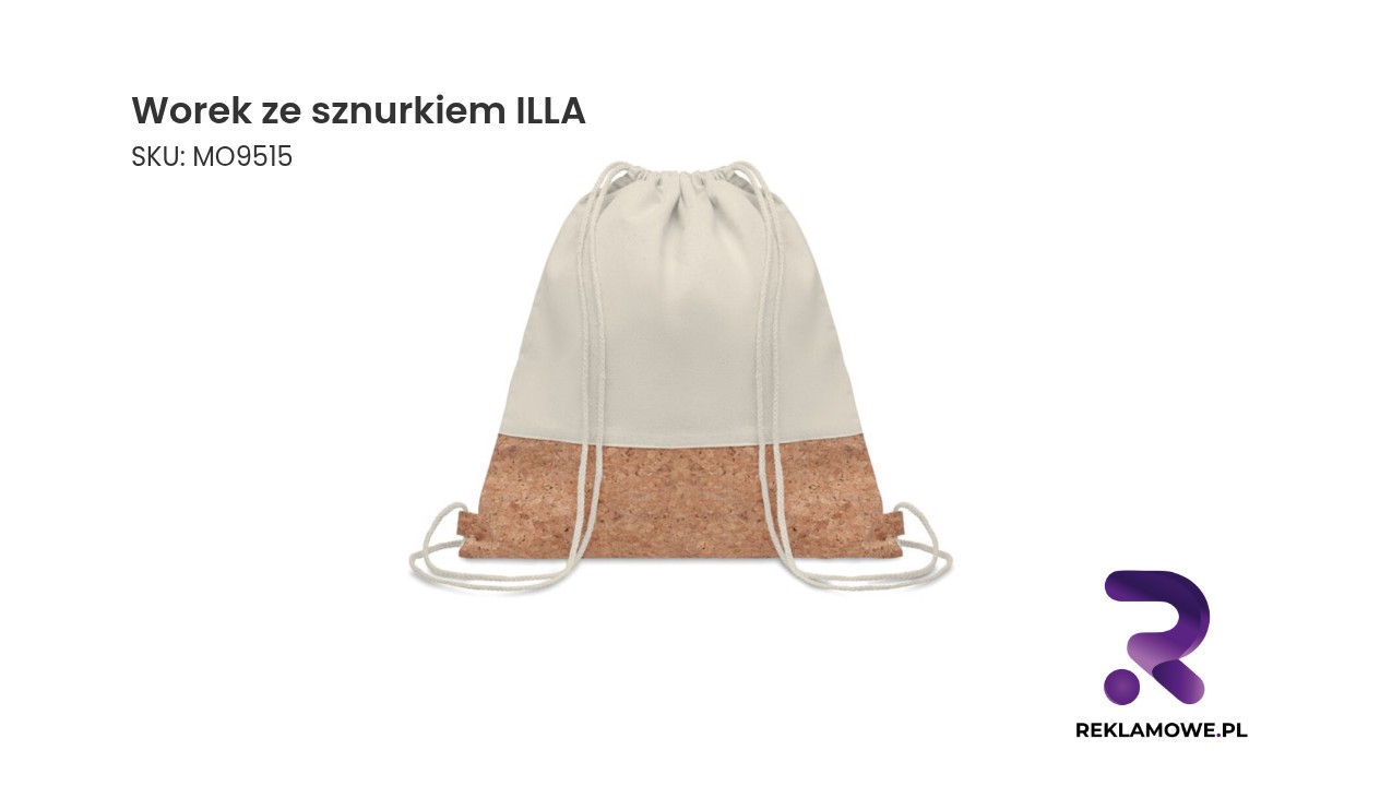 Worek ze sznurkiem marki ILLA w kolorze niebieskim