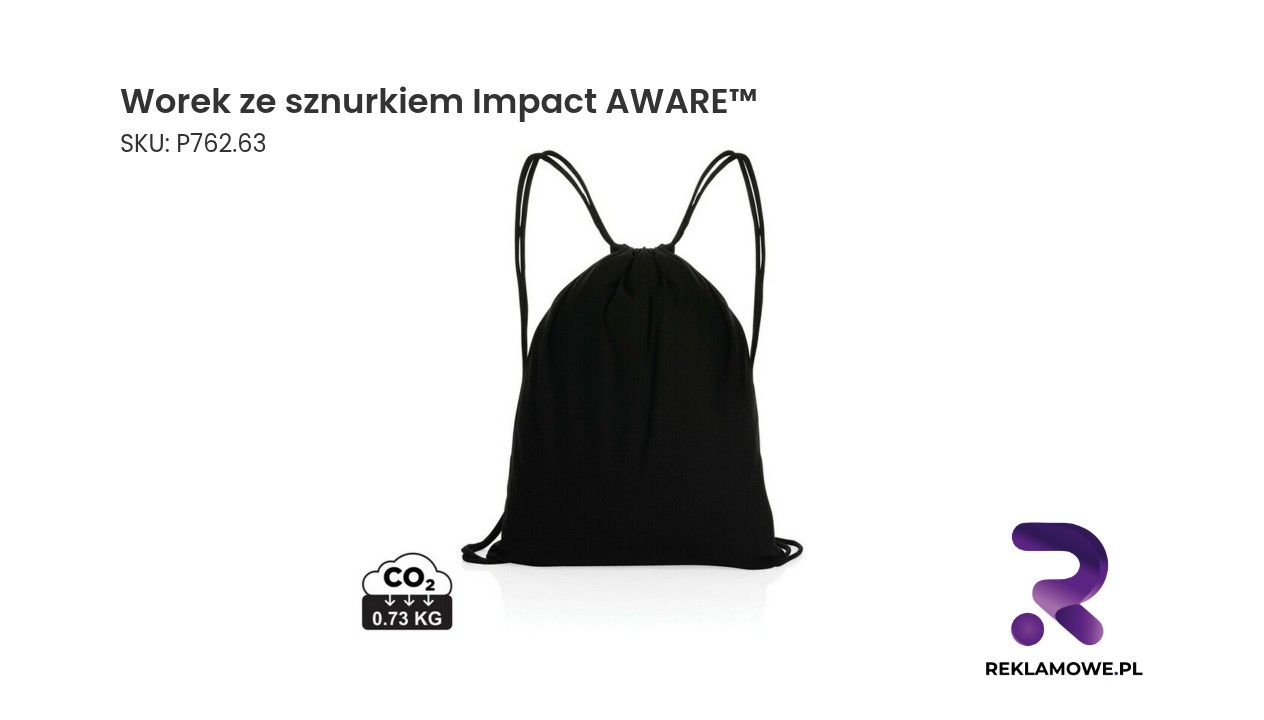 Worek ze sznurkiem Impact AWARE ekologiczny
