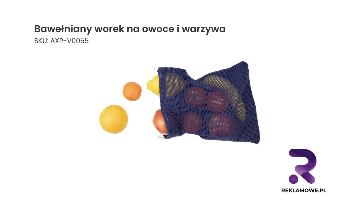 Bawełniany worek na owoce i warzywa duży