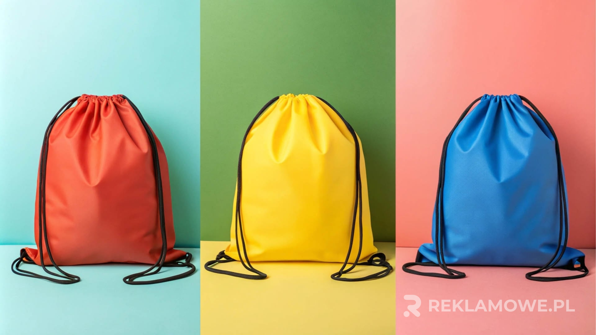 Minimalistyczny plecak reklamowy na neutralnym tle