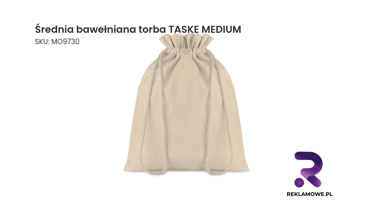 Średnia bawełniana torba TASKE MEDIUM