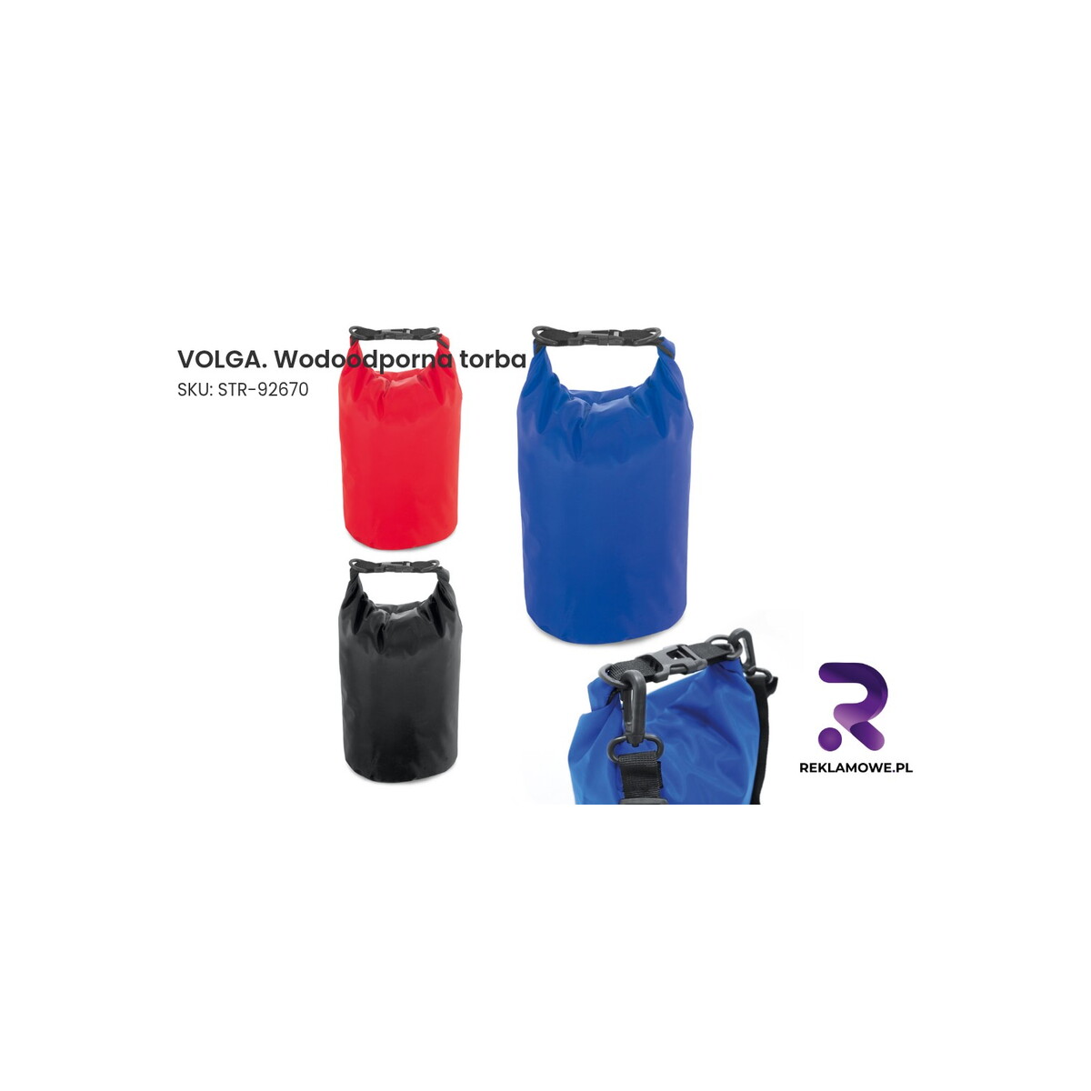 VOLGA. Wodoodporna torba VOLGA wodoodporna torba – wytrzymała torba odporna na wodę