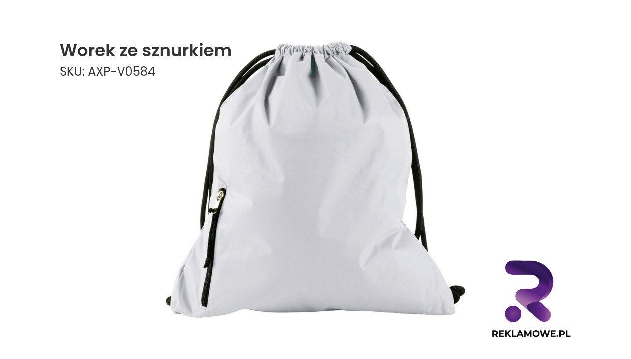 Worek ze sznurkiem w jasnym kolorze