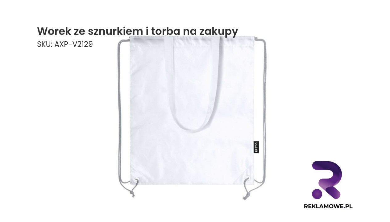 Worek ze sznurkiem i torba na zakupy w jednym