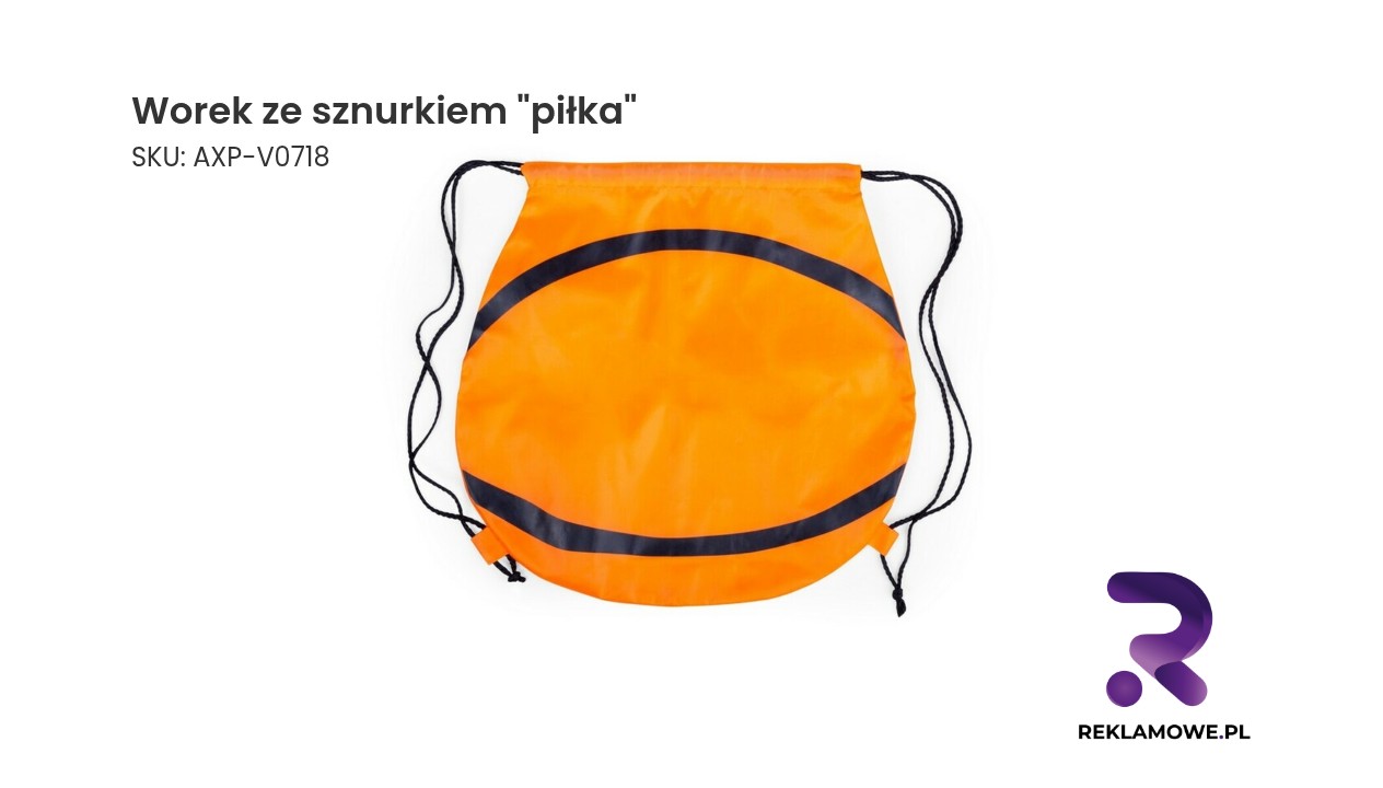 Worek ze sznurkiem w kształcie piłki