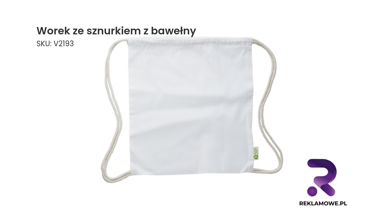 Bawełniany worek ze sznurkiem