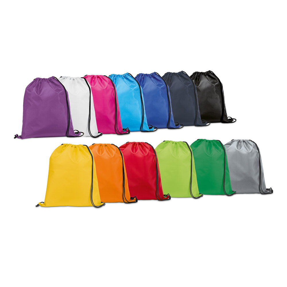 CARNABY. Worek typu plecak z 210D z czarnym sznurkiem 92910_set